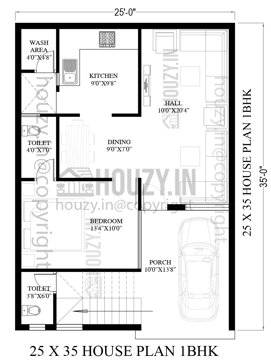 25x35 house plan