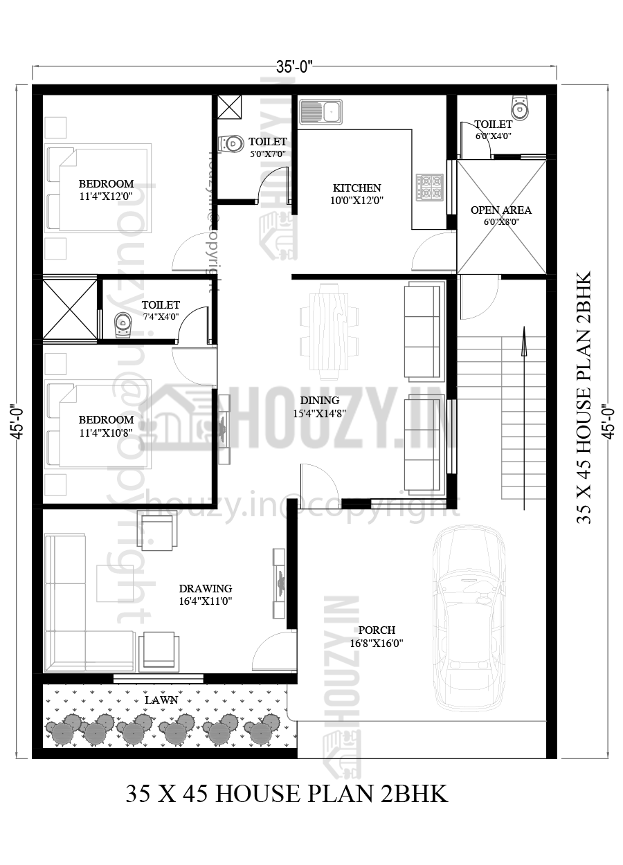 35x45 house plans