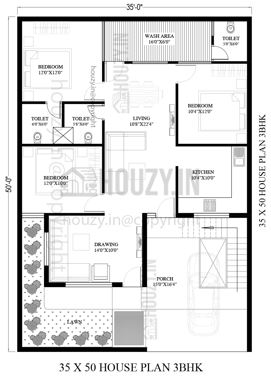 35x50 house plan