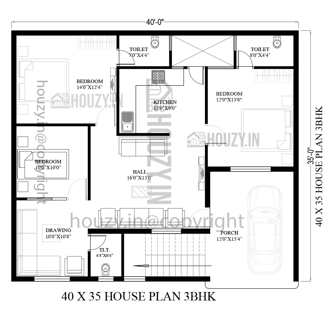 40x35 house plans
