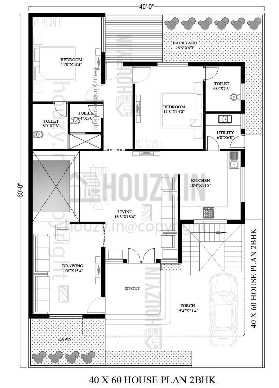 40x60 house plans