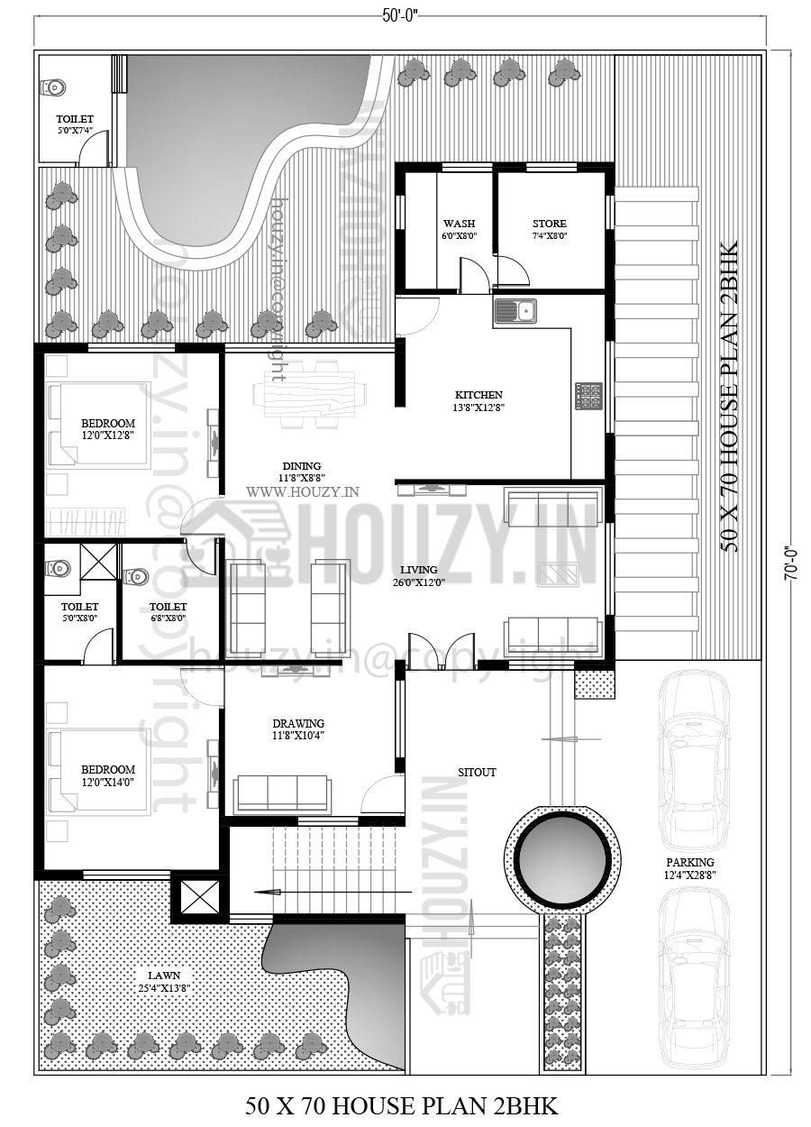 50x70 house plan