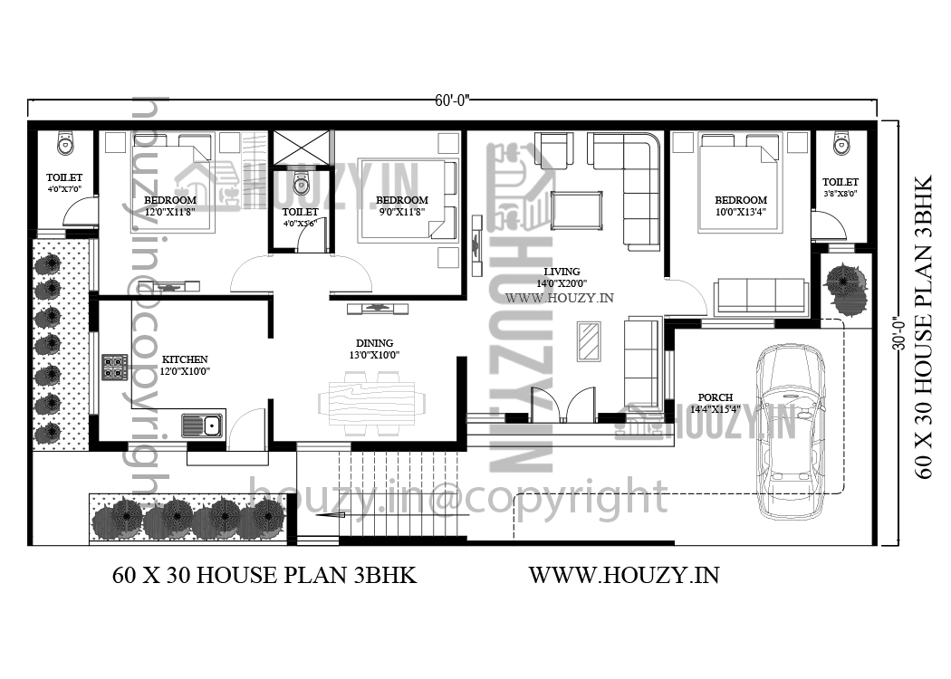 60x30 house plans